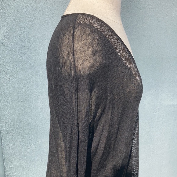 Eileen Fisher Loose Stitch Knit Lightweight Sheer Pullover - Picture 6 of 9